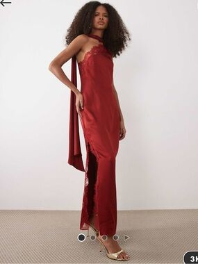 mango red maxi dress MANGO TAFFETA DRESS IN RED | CULT MIA